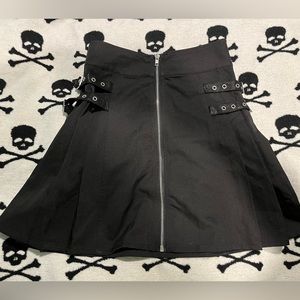 Killstar buckle skirt w zipper small